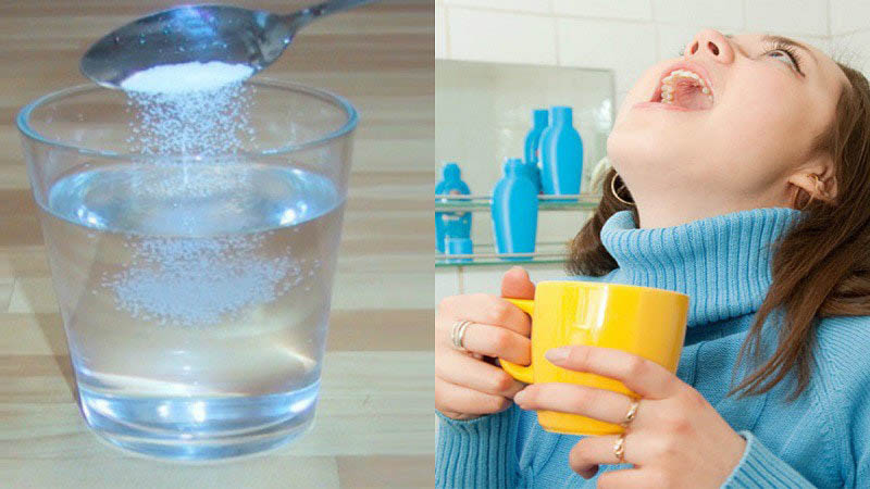 Sức miệng nước muối là cách chữa viêm amidan hốc mủ bằng dân gian đơn giản, hiệu quả
