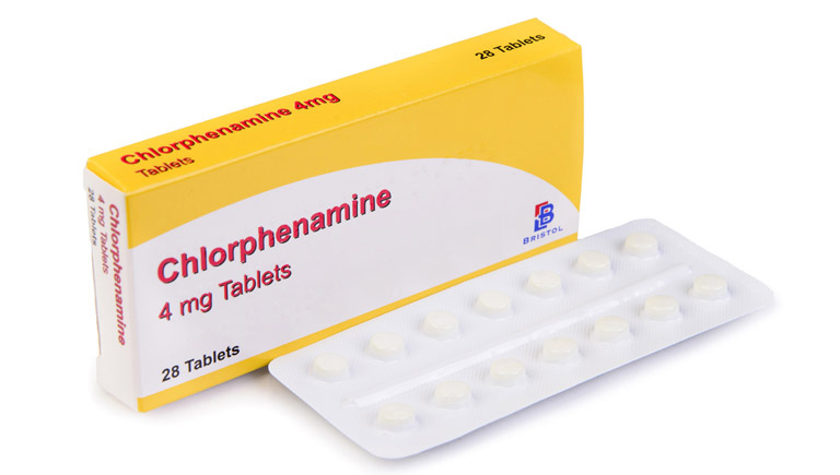 Bị viêm xoang nên uống thuốc gì: Chlorpheniramine