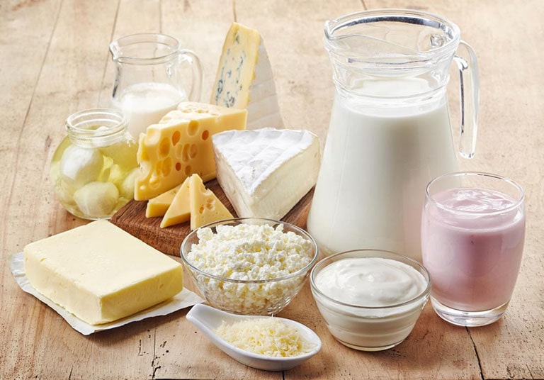 Viêm xoang kiêng ăn gì - Sữa và các chế phẩm từ sữa