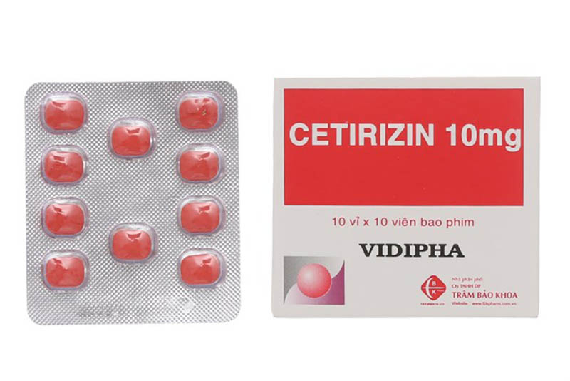 Thuốc Cetirizin chữa viêm mũi dị ứng ở trẻ em
