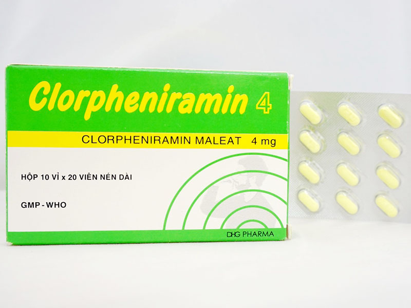 Viêm mũi dị ứng uống thuốc gì? Clorpheniramin là một trong những thuốc chống dị ứng phổ biến nhất